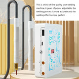 18650 Battery Spot Welding Machine USB Recharging Interface Recharge Pal with 2.4A Fast-recharge Function 6 Gears of Power