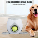 NEW2022 Dog Interactive Toys Pet Tennis Ball Throwing Fetch Machine Cats FDA Food Dispensing Reward Game Training Tool Dog Slow