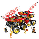 In Stock 61029 858pcs Ninja Land Bounty Truck Model Building Blocks Compatible 70677 Ninjagoes Kids Toy Bricks