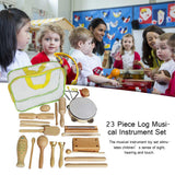 Hand Percussion Set Shaker Bell Sand Maraca Eggs Hammer Shaker Sound Guiro Rhythm Stick Educational Toys Log Musical Instrument