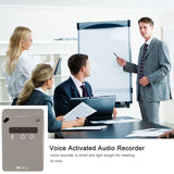 Mini Digital Voice Recorder Square Mp3 Voice Activated Recording Device Suitable for Lectures Conferences Play Music