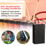 Spot Welder Portable 6 Gears Adjustable Mini Spot Welding Machine for 18650 Battery Spot Welder Spot Welding Machine Tool Kit