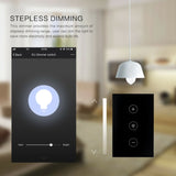 Wifi Switch Button,Tuya Intelligent APP Remote Sensor LED Dimmer Light Wall Press Dimmer EU Standard Switch Sensor