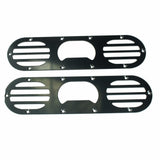 Universal 2pcs Black Car Rear Bumper Rear Bumper Diffuser For Universal Car Rear Bumper Air Diversion Diffuser Panel