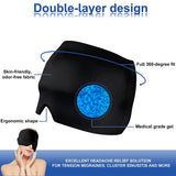 Wholesale 360° Gel Migraine Ice Head Wrap Migraine and Headache Relief Cap Cooling Sleep Mask for Puffy Eyes Sinus Pain Relief