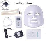 Led Facial Mask 7 colors Facial Rejuvenating Infared Light Therapy Phototherapy Mask Spot Acne Removal Face Skin Care Tool