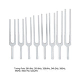 Portable 261.6-523.2HZ Tuning Fork Hammer Tool Set Diagnostic Tool for Sound Healing Therapy Body Relaxation Health Care Tools