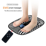 Smart Electric EMS Foot Massager Relieve Ache Pain Leg Relaxation Blood Circulation Vibration Pulse Physiotherapy Foot Massager