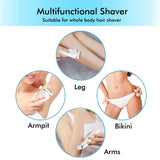 Painless Epilator Electric Razor Body Hair Remover Shaver For Lady Female Trimmer Waterproof USB Rechargeable LCD Display