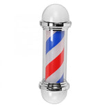 50cm/19.7inch Barber Shop Pole Rotating Lighting Red White Blue Stripe Rotating Light Stripes Wall Hanging LED Downlights
