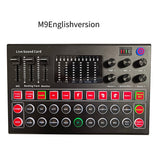 M9 Audio Sound Card 3.5mm Microphone Headset Live Broadcast Studio Phone Computer Bluetooth Sound Adapter for Computer
