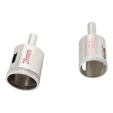 2 Pcs Hole Saw :1 Pcs 28Mm Tile Glass Ceramic Hole Saw Diamond Coated &amp; 1 Pcs 25Mm Glass Ceramic Tile Hole Saw Drill Bit Cutter