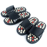 Black White Rotating Gossip Sole Health Massage Shoes Magnetic Therapy Massage Slippers Dot Massage Slippers