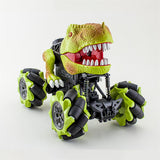 Remote Control Dinosaur Car Electric Spray Dino RC Climbing Vehicle Music Light Kids Gifts For Children Boys Age 6 +