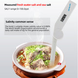 SA-917 Salinity Meter Foldable 0-100ppt Salinometer LCD Salinity  Tester for Drinking Water Aquarium Laboratory Concentration