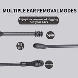 6/7PCS Earwax Removal Kit Ear Wax Cleanser Remover Ear Pick Tools Reusable Ear Cleaner Care Stainless Steel/ABS Earpick Cleaning