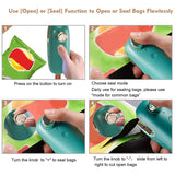 Mini Bag Sealer Portable Handheld Mini Heat Sealer Kitchen Sealing Machine for Chip Bags, Plastic Food Storage Bags, Snack &amp; Cer