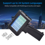 Portable HD Handheld Inkjet Printer 4.3 Inch Touchscreen Intelligent Barcode Printer for Logo Date QR Code Symbols USB Interface