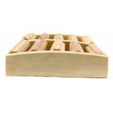 Wooden 5 Rows Foot Massage Roller Comfortable Wood Massage Wheels for Office Worker Driver Old People (Rectangular)