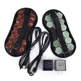 1PCS Physical Therapy Nature Jade Stone Germanium Tourmaline Sleep Office Use Face Eye Mask For Travel