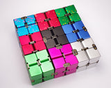 High Quality Metal Infinity Cube Finger EDC Anxiety Stress Relief Magic Cube Blocks Children Kids Funny Toys Best Gifts