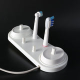 Holder Bracket Electric Toothbrush Bathroom Toothbrush Stander Base Support Tooth Brush Heads With Charger Hole