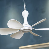 360 Degree Rotation Personal Mini USB Ceiling Fan Hanging USB for Camping Air Cooler Bed Tent Round PVC Metal Indoor/Outdoor