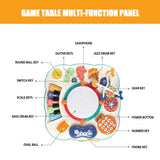 Baby Musical Activities Table Game Activity Center 1 2 3 Years Old Activity Table Bilingual Game Multifunctional Music Toy Table
