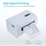 110mm Shipping Label Printer with Stand USB High Speed Direct Thermal Printer Receipt Label Maker Sticker for Barcode Express