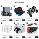 PS4/ PS4 Pro/ PS4 Slim Console Vertical Cooling Stand Controller Charging Base 2 Cooler 10 Games Storage for Sony Playstation 4