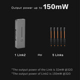 XDuoo Link2 HIFI Portable Decoding Headphone AMP Type C USB DAC ESS9118EC Chip Bass Boost With 150mW Output for PC Smart Phone