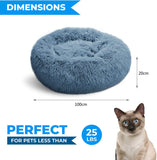 Round Cat Bed Dogs Bed House Kennel Pet Mats Soft Long Plush Mat Pet Warm Basket Cushion Cats House Sofa Machine Wash Kennel