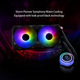 240 Quiet RGB Colorful Water Cooler CPU Cooler CPU Liquid Cooler Fan x99 Processor Cooler for Intel LGA 1155/2011/AMD/AM4