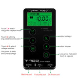 Tattoo Power Supply Touch Screen T-700 Intelligent Digital LCD Makeup Dual Tattoo Power Supplies Set For Tattoo Machine