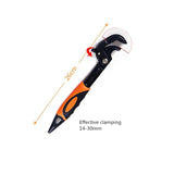 Universal Key Pipe Wrench  14-30 / 30-60mm Open End Spanner Set High-carbon Steel Snap N Grip Tool Plumber Multi Hand Tool