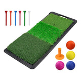 New Golf Hitting Mat Golf Practice Mat Heavy Duty Rubber Base With Handle Golf Mat Perfect For Indoor And Outdoor