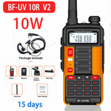 2022 BAOFENG 10W Professional Portable Walkie Talkie UV-10R 50km 128 Channels VHF UHF Dual Band Two Way CB Ham Radio Transceiver