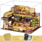 CUTEBEE DIY Dollhouse Wooden Doll Houses Miniature Doll House Furniture Kit Casa Music Led Toys for Children Birthday Gift A68A