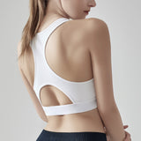 Good Healthy Padded Racerback Sports Bras Women Shockproof Running Fitness Wireless Anti-Sagging Vest-Style Bra