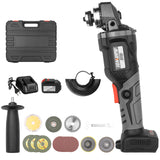 21V Brushless Angle Grinder Tool Cordless Polishing Cutting Machine 100mm Variable Speed Electric Heavy Duty Metal Cutter