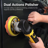 680W Car Polisher 6 Speeds Polishing Machine Electric Powered Waxer Machine 5600RPM Electric Polishing Machine Power Tools
