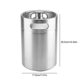 2L/3.6L/5L Homebrewing Stainless Steel Beer Growler Mini Keg Dispenser For Beer Fermenation Keg Secondary Maturity