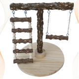 Parrot Swing Pet Bird Play Stand Cage Rocking Chair Parrot Standing Rod Climbed Ladder for Small Pet