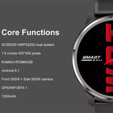 Smart Watch DM30 Men 4G Call Sport HD 5MP Camera Wifi 1050mAh Battery Support SIM Card GPS Bluetooth Smartwatch