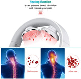 Smart Electric Neck Massager Far Infrared Heating Pain Relief Health Care Relaxation Cervical Vertebra Physiotherapy Massger