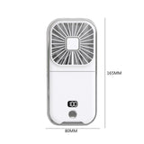 Mini Portable Folding Fan Digital Display Refrigeration Handheld Fan Mobile Phone Bracket USB Charging Multifunctional for Work