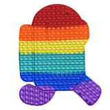 1PC Fidget Toys Bubble Antistress Board Children Adult Party popetes Game Sensory Squishy Dimple Reliever Anti Stress brinquedos