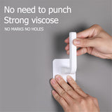 2/4/6/8 Pcs Punch-Free Strong Adhesive Paper Towel Holder Plastic Wall Mount Spool Paper Holder for kitchen Cabinet