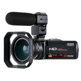 Camcorder Video Camera for YouTube Vlog Filming Ordro Z20 16X Digital Zoom Night Vision Camara Filmadora with Microphone
