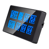 Dual Channel Timer Digital Kitchen Timer 2 Channels Count Up&amp;Down Incubation Timepiece Alarm Clock with Snooze Magnetic Back